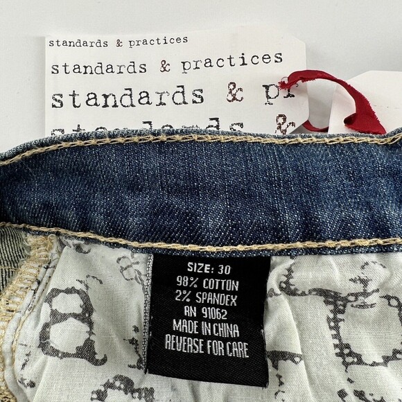 Standards & Practices Women's Size 10 Distressed Boyfriend Jeans NWT Size 30 - Picture 12 of 14